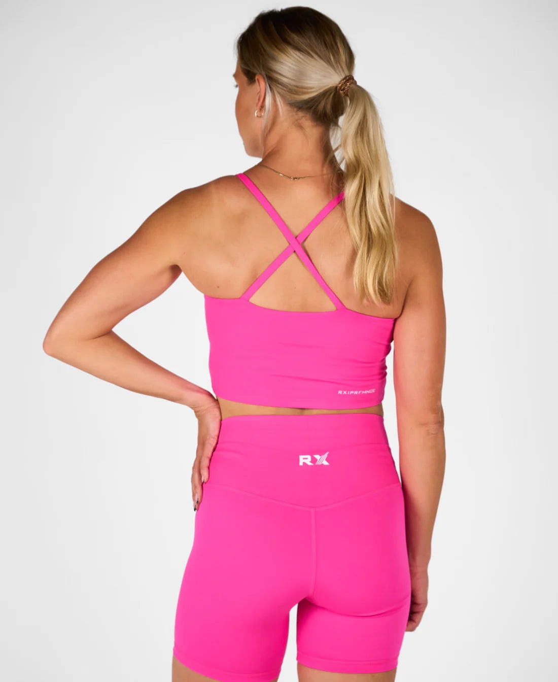 Isabel Crop Top Electric Pink