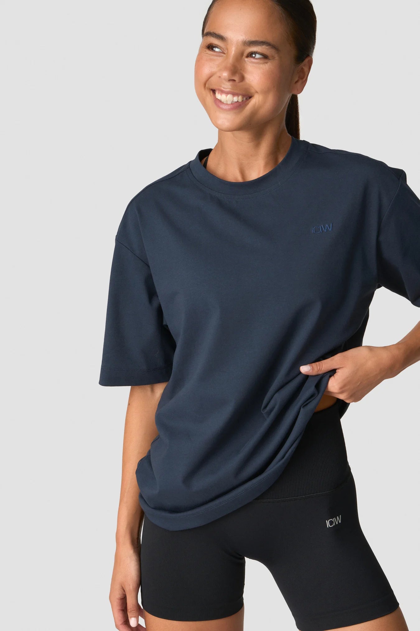 ICIW Everyday Cotton T-shirt Wmn Navy