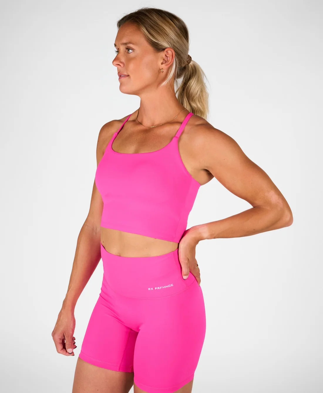 Isabel Crop Top Electric Pink