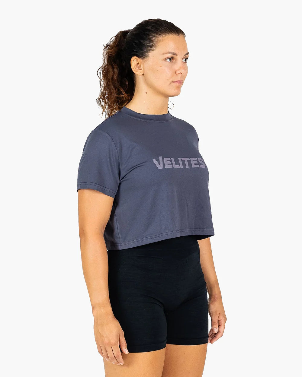Velites Crop Top Stone Grey