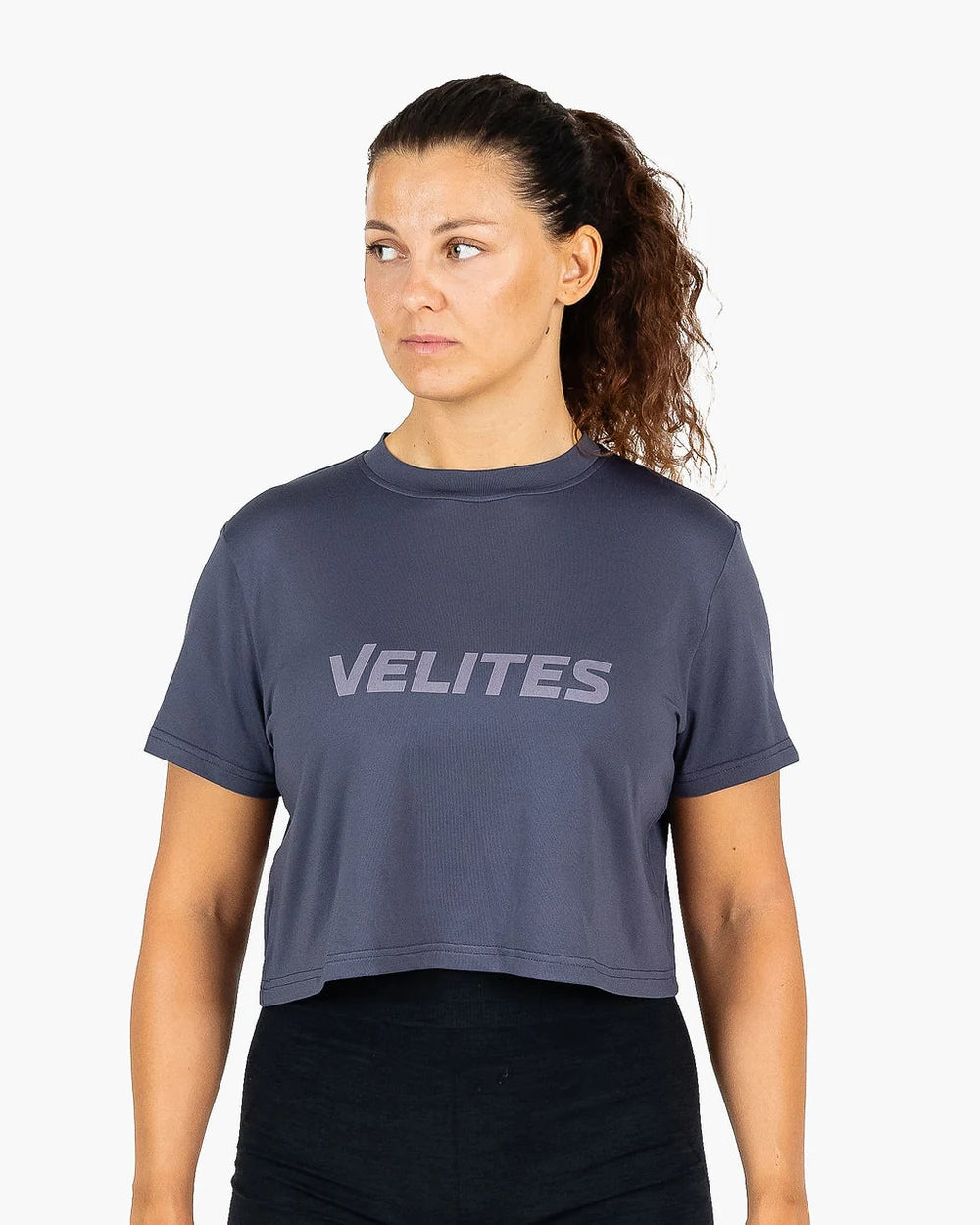 Velites Crop Top Stone Grey