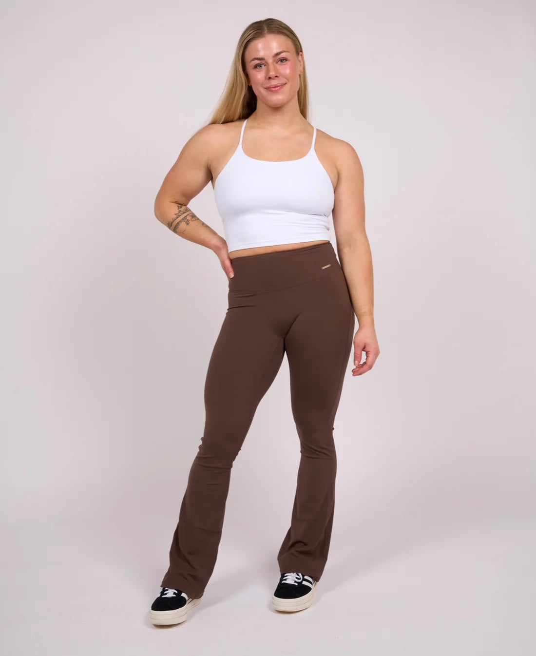Helen Flare Tights Mocha