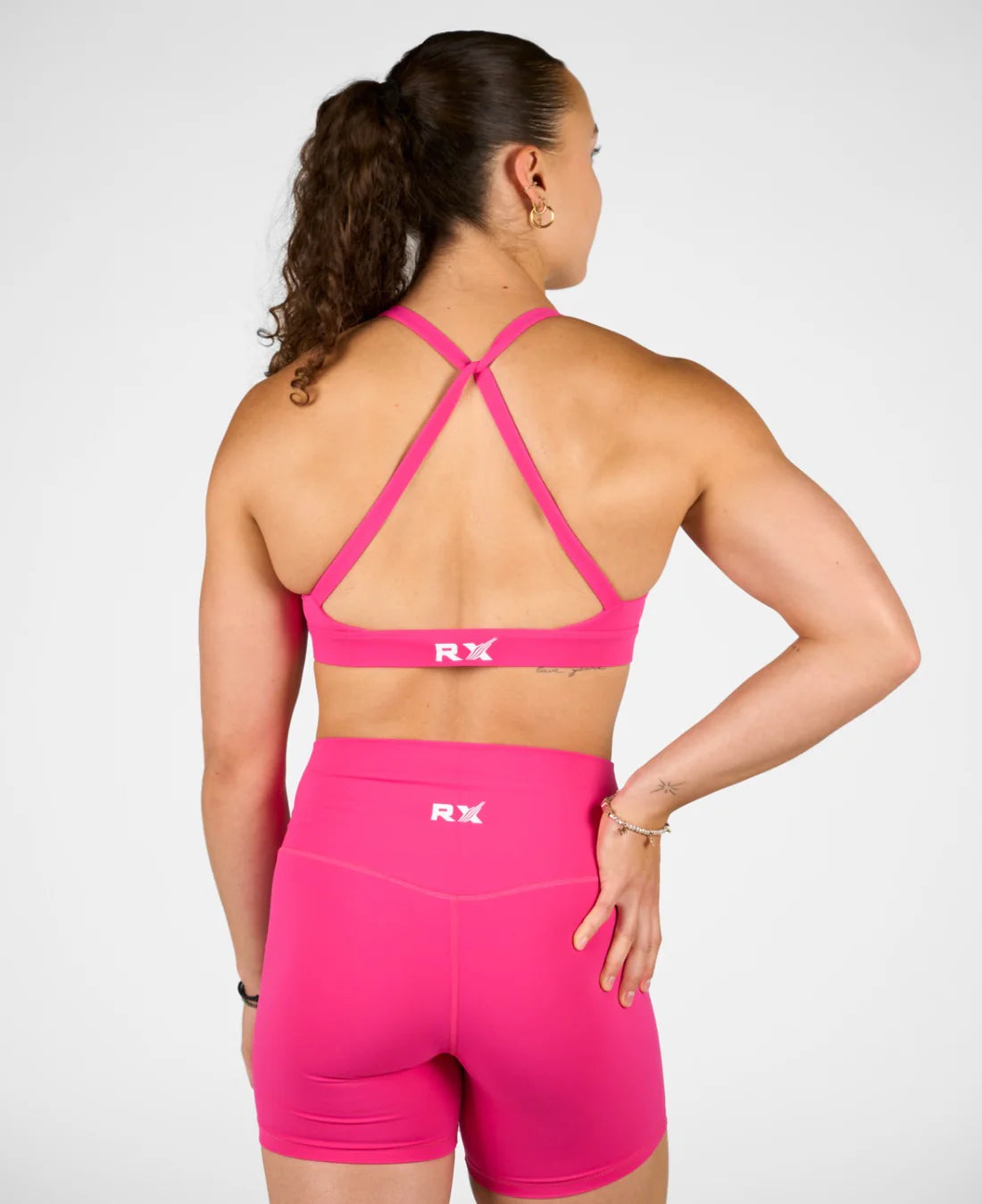 Isabel Sports Bra Pink Velvet