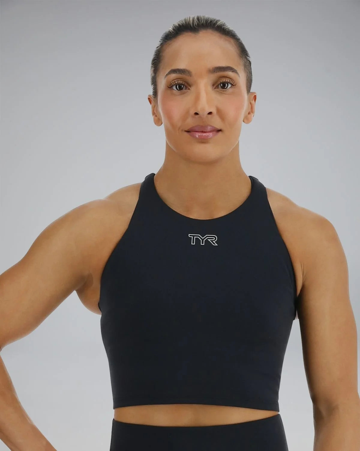 Tyr Joule Elite™ Cropped High Neck Sports Bra