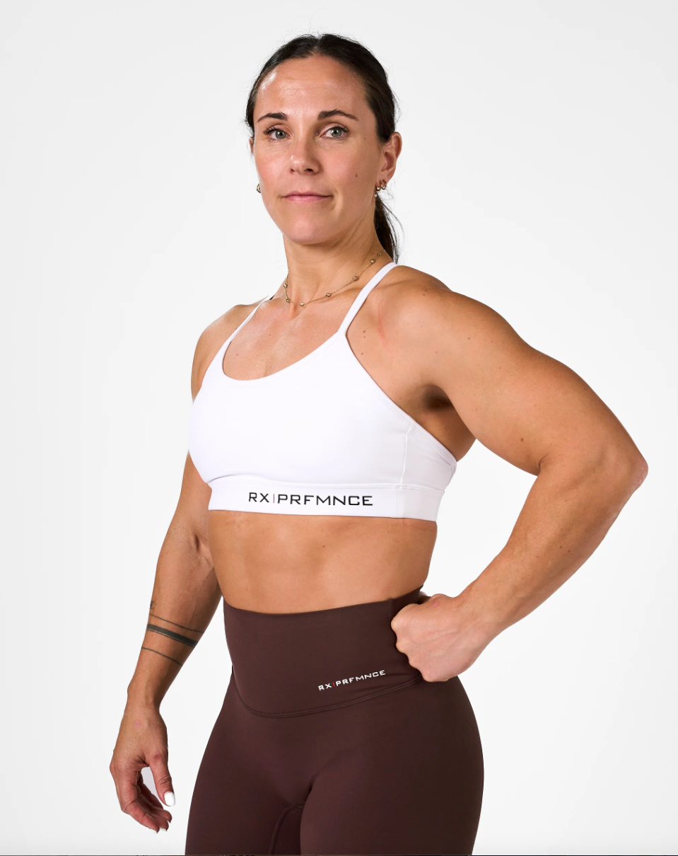 Barbara Sport Bra White