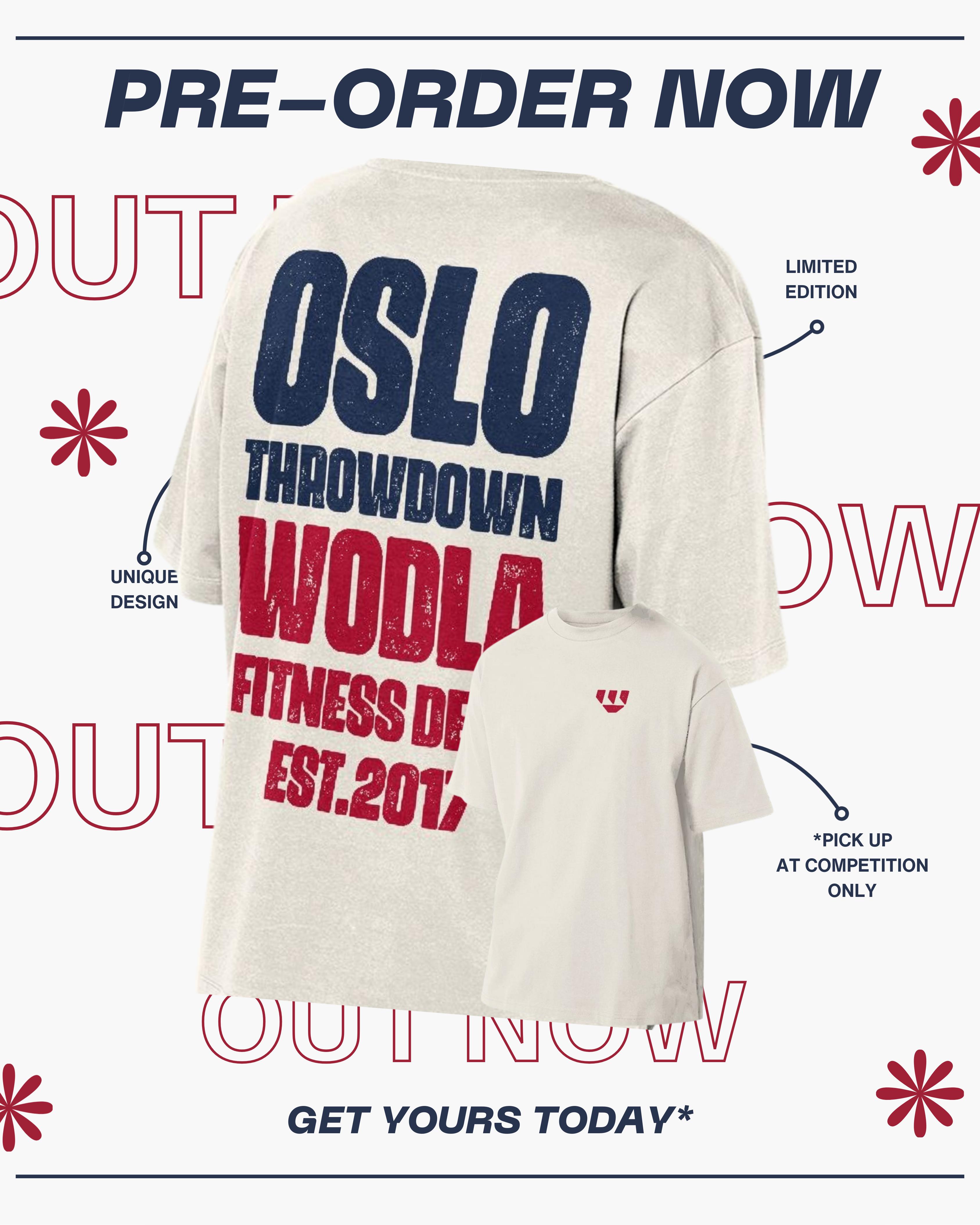 OSLO THROWDOWN 2025 T-SHIRT UNISEX