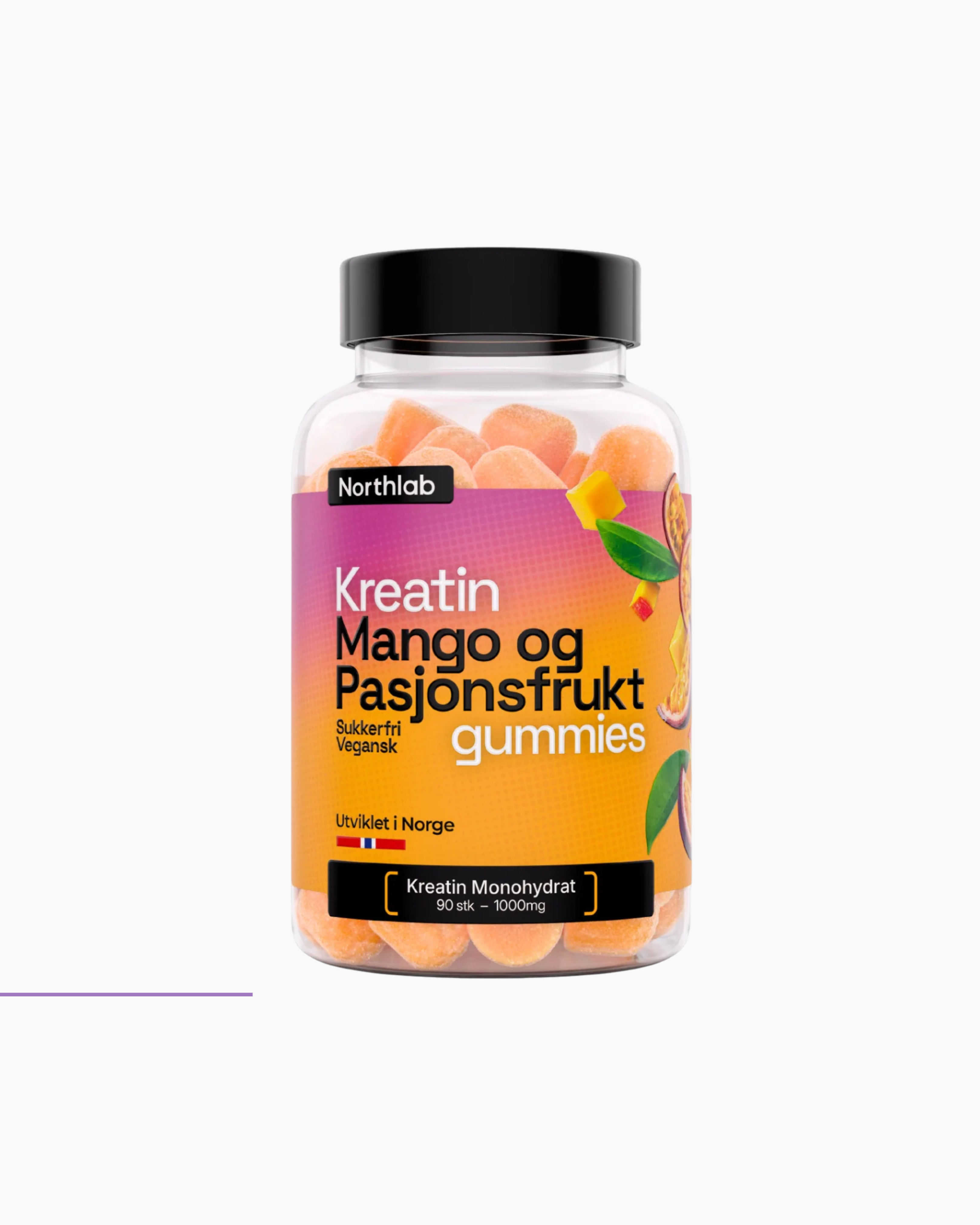 Kreatingummies med Mango & Pasjonsfrukt (90 stk)